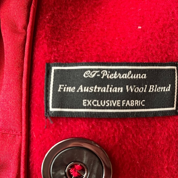 Vintage Kristen Blake Women's Red Wool Coat Size Small EUC! - Picture 9 of 9